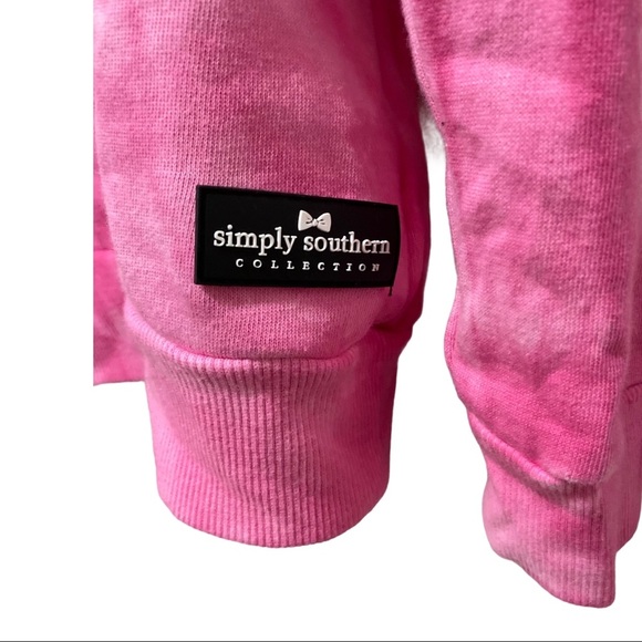 Simply Southern tie dye sweatshirt Pink Medium NWT - Picture 6 of 8